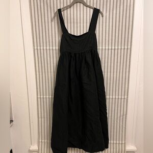 Sundays Black Linen Maxi Dress